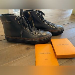 authentic Louis Vuitton Stellar Sneaker Boot- size 35.5